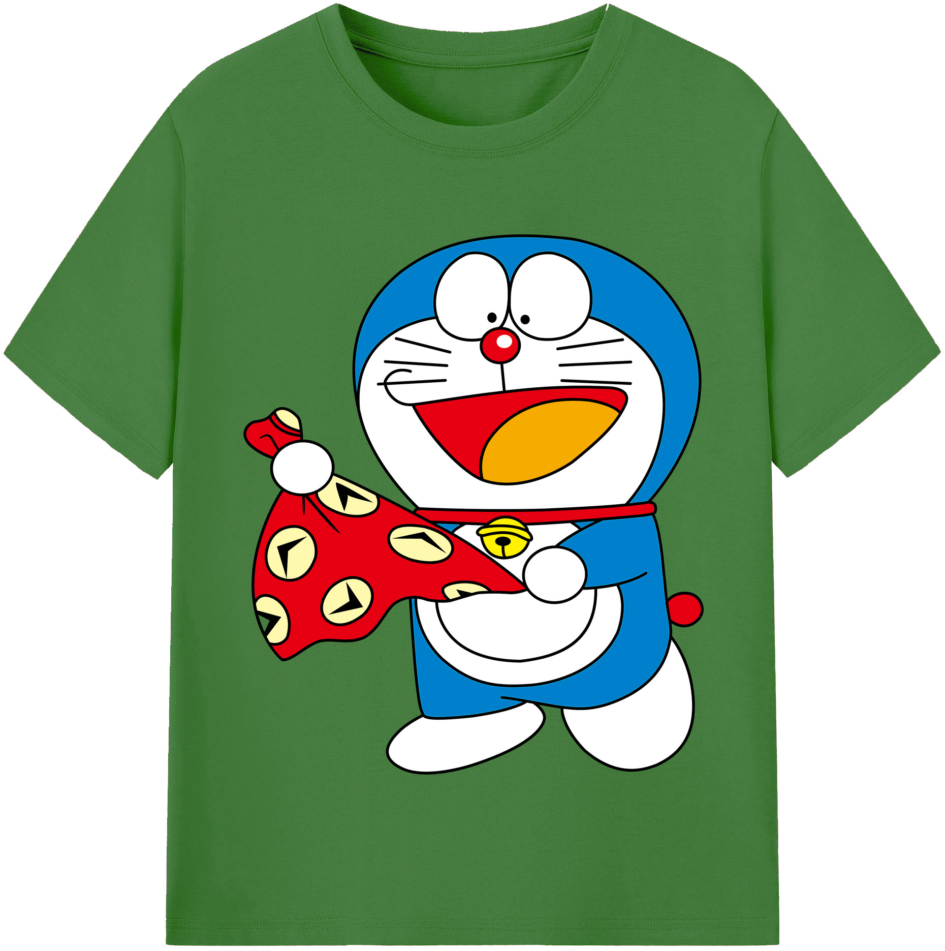 （画像用） ドラえもん Doraemon レディースカジュアルプリントTシャツ（綿100％）